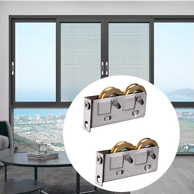 Polea de Puerta Corrediza Soledad 2 Piezas Rodillos de Acero Inoxidable