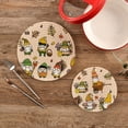 thumbnail image 2 of SKYSONIC Autumn Gnomes Pot Holders Trivets, 2 Pcs Heat Resistant Trivets,Fall Harvest Cotton Thread Weave Mats for Hot Pads Pans Pot Bowl Teapot for Kitchen Decor, 2 of 7