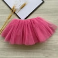 thumbnail image 5 of Huowey Girls Ballet Dance Skirt Soft Elastic Waist Tutu Skirts Solid Color Ruffled Stage Performance Shows Dancewear,Pink,9-11 Years, 5 of 5