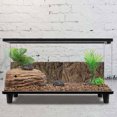 thumbnail image 3 of WASHWEPE Bark Background Fish Tank Background Board Black Resin Rainforest 1Pcs, 3 of 4