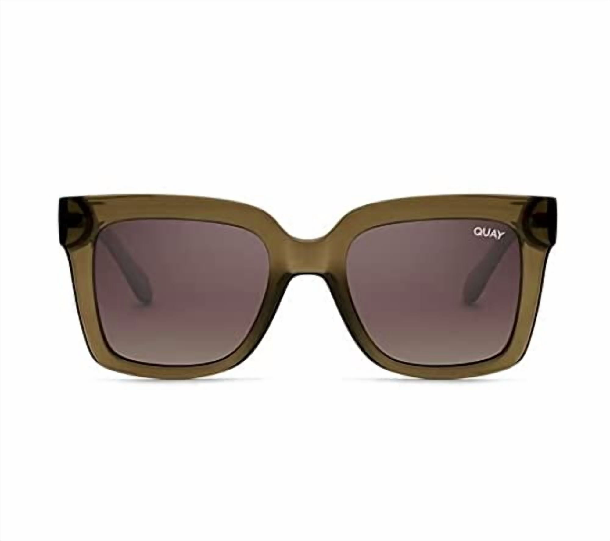 Quay Australia Hotel Lobby Oversized Square Sunglasses in Doe Brown New Women main image 2