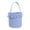 Sky Blue, variant on Easter Gingham Baskets for Children Cute Hunt Eggs Bucket Bag with Handle Plaid Pattern Candy Totebag for Home Party Birthday Decor