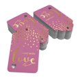thumbnail image 2 of Inkdotpot 100 Pack Real Gold Foil Paper Tags Made With Love Text Favor Hang Tag, 2 of 6