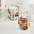 thumbnail image 5 of Gray White Plaids Gingerbread House Christmas Translucent Plastic Cans Storage Canisters with Lid Set of 4, 5 of 7