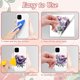 thumbnail image 3 of 18 hojas de transferencias para manualidades con diseño de mariposas y flores, UV, DTF, impermeables, para madera, vidrio, decoración del hogar, 3,6 x 3,9 pulgadas, 3 of 9