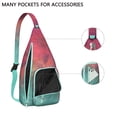 thumbnail image 4 of Universe Shoulder Backpack - Cosmic Star Field Pattern with Glow-in-the-Dark Details, Lightweight Anti-Theft Daypack, 4 of 4