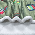 thumbnail image 6 of Catalonia Sherpa Wearable Fleece Throws Blanket with Sleeves and Large Pocket for Women Men, Super Soft Microplush Adult Wrap Full Body Blanket Robe for Lounge Couch 70" x 52", 6 of 6