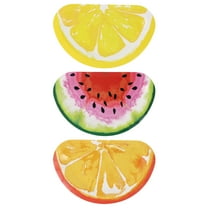 Summertime Slice Paper Plates 12ct Each Home Kitchen Party Favor Birthday Summer Parties Picnic Tableware Supplies Gift Decoration Everyday Use Dinnerware Plate Set, 36ct - Pack of 3 (Color may vary)