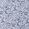 thumbnail image 2 of Indienne Paisley Navy and White Cotton 3-Piece Full/Queen Quilt Set, floral themed, for Men and Women, OEKO-TEX Certified Confidence, 2 of 4