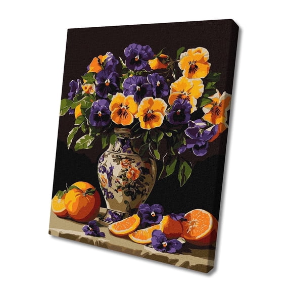 Wizardi Painting by Numbers on a Stretcher kit - Sophisticated Violets KHO3293 Ideyka