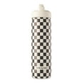 thumbnail image 2 of Thyme & Table 26 fl oz Water Bottle with Straw Lid, Cream & Black Check with Cowgirl Gold Charm, 2 of 14