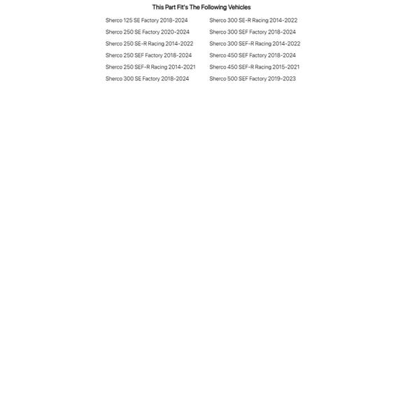 Tusk Stainless Steel Typhoon Brake Rotor, Rear For Sherco 300 SEF-R Racing 2014-2022