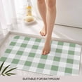 thumbnail image 3 of Sage Green Checkered Door Mat&nbsp;Indoor Outdoor Entrance, Non Slip Small Rug for Kitchen Bathroom Entryway Rug, Green White Buffalo Plaid Washable Doormat Floor Mat for Office Home Decor 18x30 Inch, 3 of 8