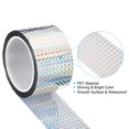 thumbnail image 3 of Unique Bargains 60mmx50m Prism Tape Holographic Reflective Self Adhesive Decor, Silver, 3 of 5