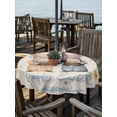 thumbnail image 2 of Outdoor Tablecloth with Umbrella Hole Zipper Happy Easter Round Tablecloth 60" Waterproof Outside Table Cloth Spring Floral Gnomes Eggs Basket Leaf Beige Patio Table Cover Tablecloths for Picnic, 2 of 8