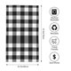 thumbnail image 2 of Fotbe White And Black Plaid Toalla Premium con Patrón, Toalla de Microfibra de Secado Rápido, Ligera y Altamente Absorbente (27.5x16in), Ideal para Uso Diario, 2 of 6