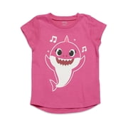 Pinkfong Baby Shark Toddler Girls 3 Pack Graphic T-Shirts Pink / Yellow/ Blue 2T