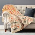 thumbnail image 2 of 5 Year Marriage Anniversary Blanket Gifts for Her Couple, Wood Gifts 5th Anniversary Wedding Gifts for Wife Husband, Throw Blanket 60"X 50", 2 of 6