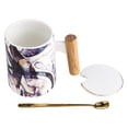 thumbnail image 4 of Taza Tooarts con tapa Taza de té de cerámica Taza de café de gran capacidad Tooarts Utensilios de cerámica, 4 of 6