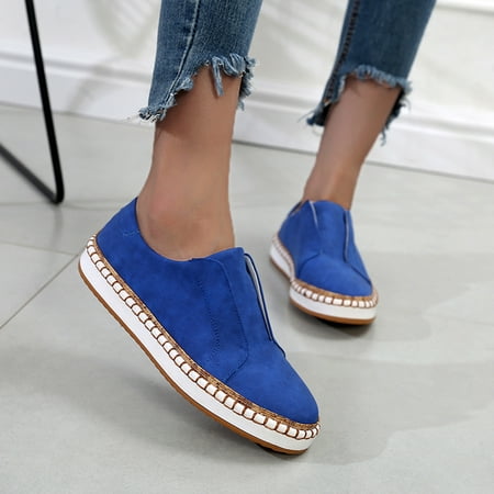 

Aayomet Slip on Flip Flops Leopard Print Thick Sole Swing Line One Foot Casual Women s Shoes Wedge Women Shoes Dark Blue 9.5