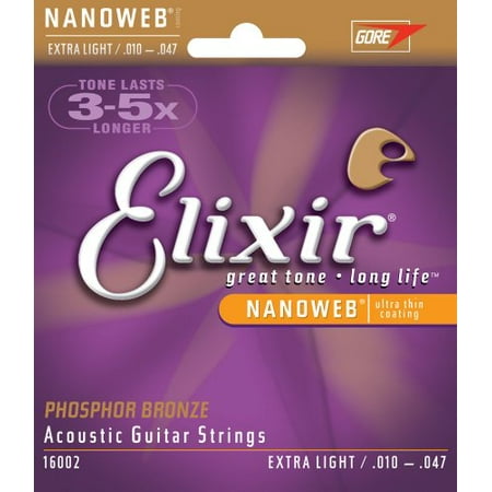Elixir Nanoweb Phosphor Bronze Extra Light Gauge Acoustic