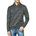 thumbnail image 2 of Fgnfyis Male Autumn and Winter Tops Button Down Turtleneck Knitted Wool Long Sleeve Pullover Top Crewneck Sweatshirt Grey XL, 2 of 5