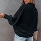 thumbnail image 5 of Camisas Para Mujer, de Gran Tamaño, A La Moda, de Manga Larga, Con Cuello Vuelto, Con Botones, Manga Farol, Blusa Odeerbi ODB133049, 5 of 7