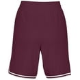 thumbnail image 7 of Holloway Sportswear XS Womens RETRO BASKETBALL SHORTS Maroon/White 224377, 7 of 7