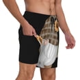 thumbnail image 2 of Fotbe Sunflower Gnomes 4 Traje de Baño para Hombre – Shorts de Natación de Secado Rápido con Forro y Bolsillos-Large, 2 of 6