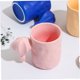 thumbnail image 4 of unbranded Vaso Cerámico Rosa Para Y Café Con Asa Antideslizante Y Original, 4 of 8