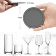 thumbnail image 3 of CCOCC 4Pcs Coasters,Heat-Resistant and Non-Slip Drink Coasters,Wide Temperature Range Silicone Coasters,Black, 3 of 5