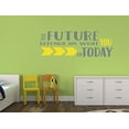 thumbnail image 2 of Future Depends on You Motivational Wall Sticker Decals Vinyl Lettering Art Home Decor Quote 33x11-Inch Storm Gray/Yellow, 2 of 5