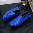 thumbnail image 5 of Big Size Men's Casual Loafers Slip On Leather Shoes Comfortable Lightweight Driving Shoes Male Moccasins Classic Penny Loafer Flats Boat Shoes Outdoor Walking Shoes, 5 of 10