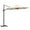 Cream White, variant on Outsunny 10ft Cantilever Patio Umbrella with 360° Rotation, Grey