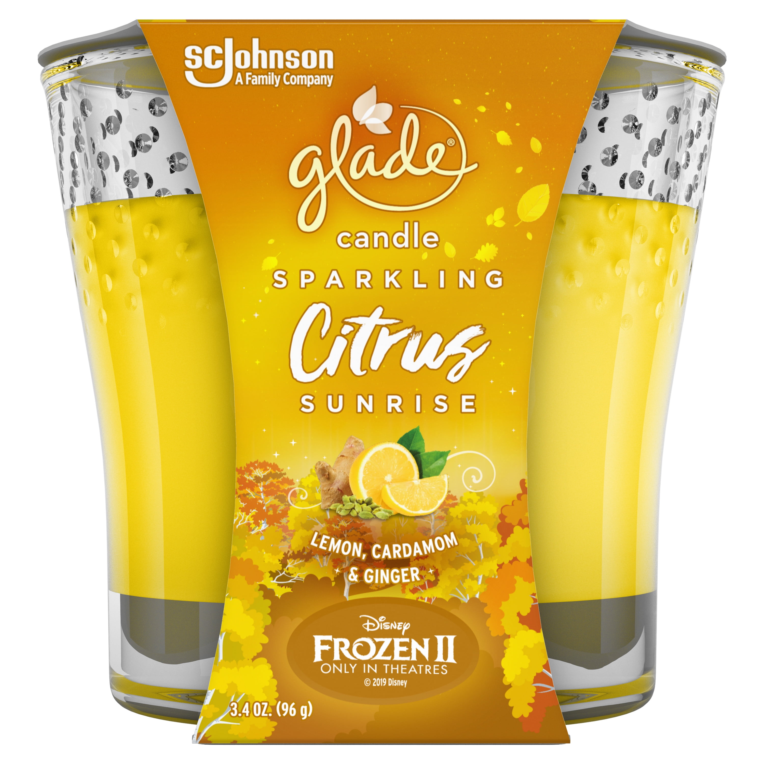 Glade Jar Candle Air Freshener 1 CT, Sparkling Citrus Sunrise, 3.4oz