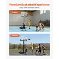 thumbnail image 2 of KFFKFF Portable Basketball Stand, 10 ft Height Adjustment Basketball Hoop & Goal, Portable Basketballs Hoop with 48 inch PC Backboard & Wheels, 2 of 9