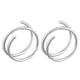 thumbnail image 1 of Para las mujeres Nostril Nariz Anillo para Piercing Nariz Doble Nariz Aro Joyería S925 Anillo Espiral Aro Silve Piercing Nariz Aro Aro para Niñas Nariz Joyería, 1 of 8