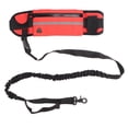 thumbnail image 1 of Correa para perro para correr, bolsa para cinturón, manos libres, reflectante, elástica, flexible, para exteriores, color rojo, 1 of 14