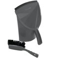 thumbnail image 3 of Buffalo Heavy Duty Scoop Plastic Dustpan & Brush Set, 3 of 3