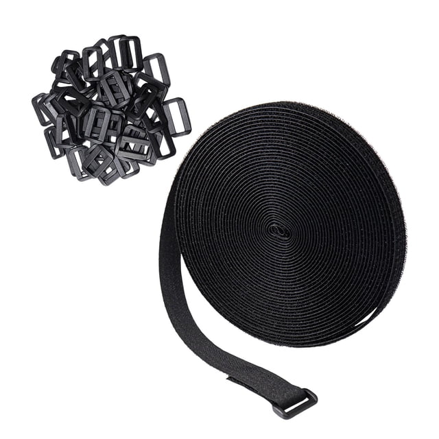 lionlar Cable Ties Cable Ties, Multifunctional Cable Storage Organization, Cable Straps, 6m With 25 Buckles