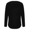 thumbnail image 6 of Diufon Fall Tunics for Women Round Neck Long Sleeve Tops Casual Solid Color Pleated Blouses, 6 of 6