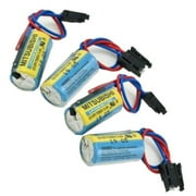 US Stock 100% New 4PCS Mitsubishi A6BAT PLC Battery MR-BAT ER17330V/3.6V For FANUC CNC System