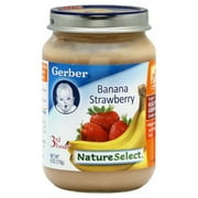 Gerber 3rd Foods Nature Select Banana & Strawberry Jar, 6 Oz.