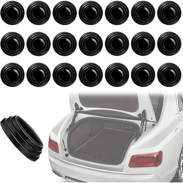 22 Piezas Amortiguador de Puerta de Coche, Pegatinas Insonorizadas para Puerta de Coche, Almohadilla Silenciosa y a Prueba de Golpes para Puerta de Coche, Sello de Amortiguador de Puerta de Coche para Puerta de Coche Rojo Verde