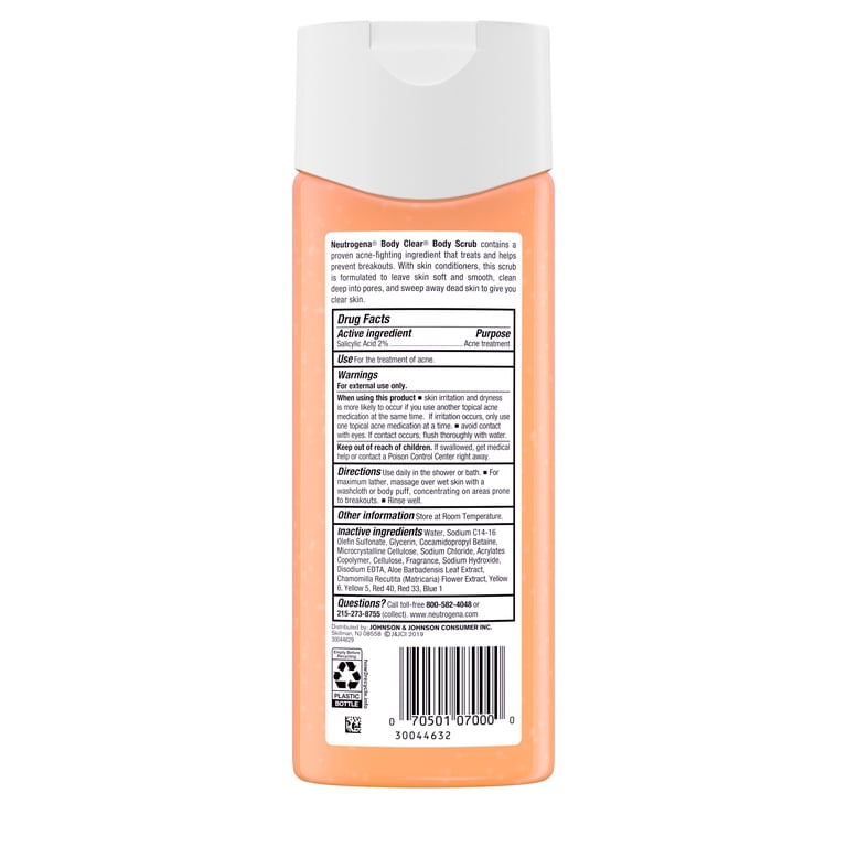 Neutrogena Body Clear Acne Body Scrub, 8.5 fl oz photo 8