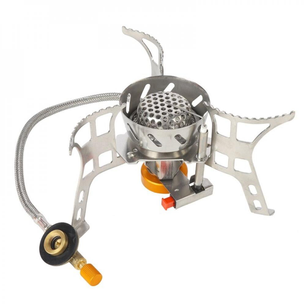 HINK-Home Windproof Foldable Stove Burner Portable Windproof Camping Gas Stove Outdoor Cooking Foldable Stove Burner w/Bag,Kitchen，Dining & Bar