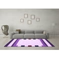 thumbnail image 3 of Ahgly Company Indoor Rectangle Solid Purple Modern Area Rugs, 3' x 5', 3 of 4