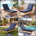 thumbnail image 3 of YEERSWAG 80x26x3 Inch Outdoor Patio Chair Cushion Recliner Cushion Chaise Lounge Cushion Non Slip Waterproof Beach Garden Furniture Cushion with Ties, 3 of 9