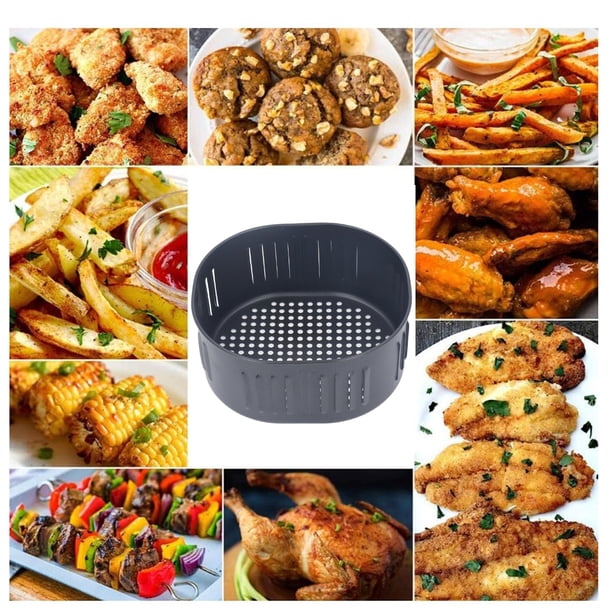 Cesta Para Hornear Freidora De 5,5 L, Cesta De Repuesto Para Freidora Reutilizable Para Cocinar