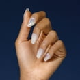 thumbnail image 2 of KISS Gel Fantasy Allure Ready-To-Wear Medium Coffin Fake Nails, White & Blue, 28 Pieces, 2 of 7